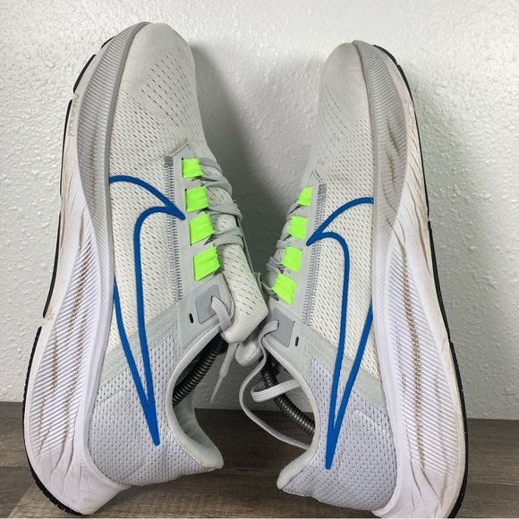 Nike Air Zoom Pegasus 38 Shoes Mens Size 13 White Blue  Running Gym CW7356-103 - Picture 5 of 12